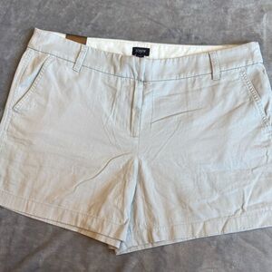 J.Crew Beige Chino Shorts Size 14 | 5” Short | New With Tags